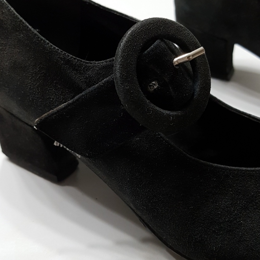 Vintage Suede Robert Clergerie Mary Janes. - Picture 3 of 8